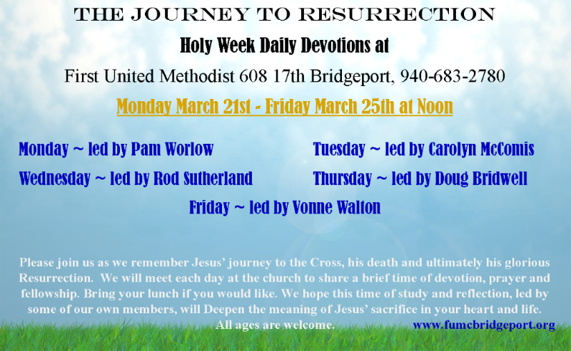 Holy Week Daily Devotions